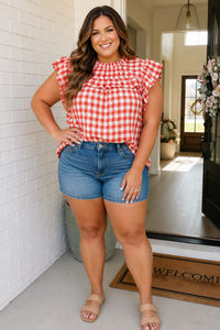 Maryanne Gingham Top Curvy