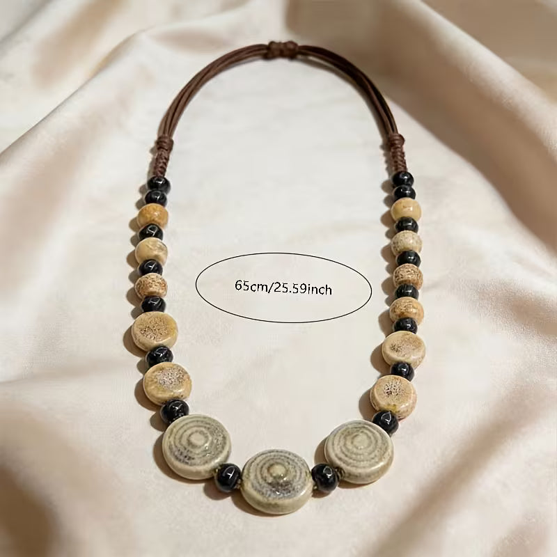 Meadow Mint Ceramic Necklace