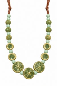 Meadow Mint Ceramic Necklace