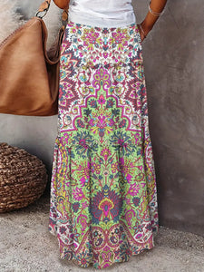 Millie Floral Print Maxi Skirt