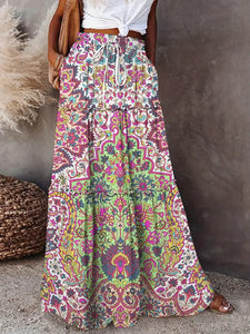 Millie Floral Print Maxi Skirt
