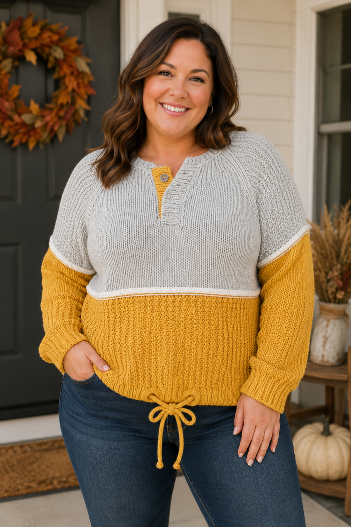 Mustard Moon Sweater in Curvy