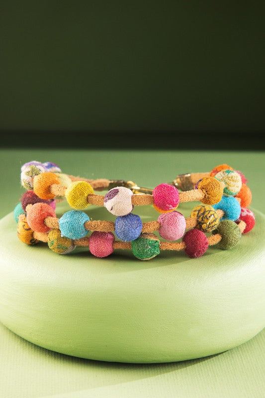 Nataly Cotton Bead Bracelet