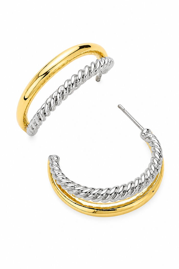 Nelle Split Hoop Earrings