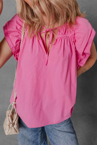 Oceane Ruffled Sleeve Blouse