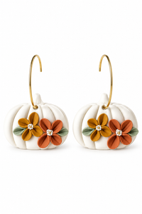 Oh My Gourd Pumpkin Earrings