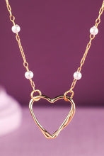 Oliana Pearl and Heart Pendant Necklace