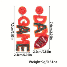 Orange Game Day Earrings
