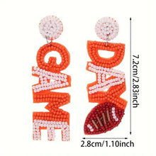 Orange Game Day Earrings