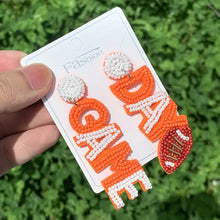 Orange Game Day Earrings