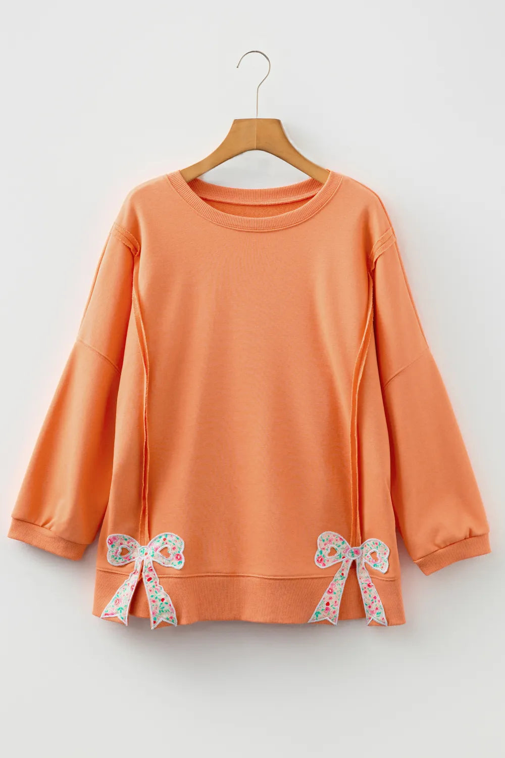 Palmer Floral Bow Baggy Sweatshirt