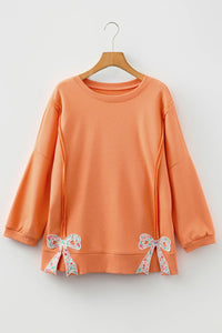 Palmer Floral Bow Baggy Sweatshirt