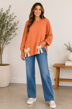 Palmer Floral Bow Baggy Sweatshirt