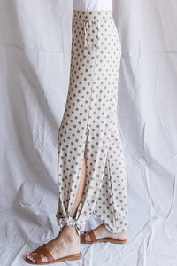 Peek-a-Boo Side Split Pants