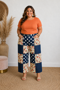 Petals and Polka Pants in Curvy