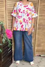 Poppy Floral Print Top in Curvy