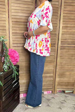 Poppy Floral Print Top in Curvy