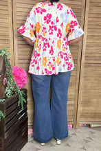 Poppy Floral Print Top in Curvy