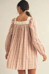 Prairie Velvet Bow Dress