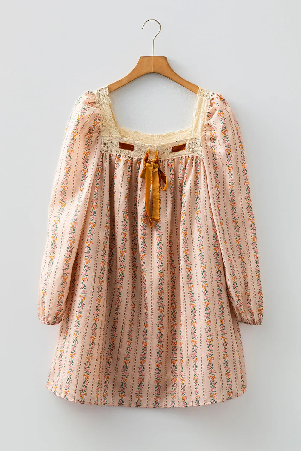 Prairie Velvet Bow Dress
