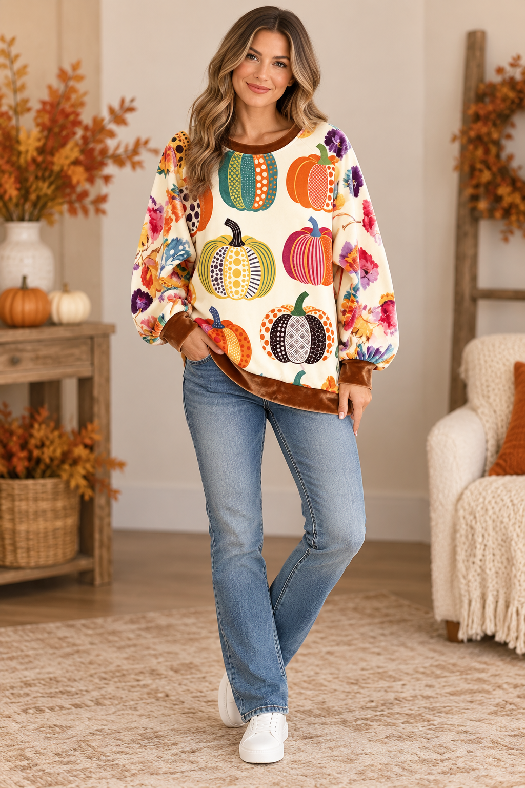Pretty Pumpkin Top