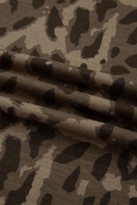 Quincy Leopard Raw Seam Pant Set