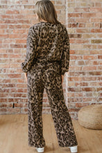 Quincy Leopard Raw Seam Pant Set