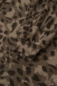 Quincy Leopard Raw Seam Pant Set