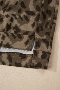 Quincy Leopard Raw Seam Pant Set