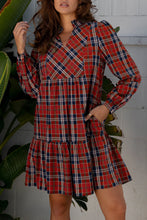 Reverie Red Plaid Dress