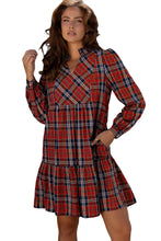 Reverie Red Plaid Dress