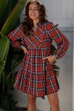Reverie Red Plaid Dress