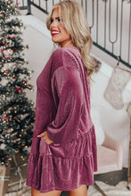 Roamy Velvet Tiered Dress Curvy