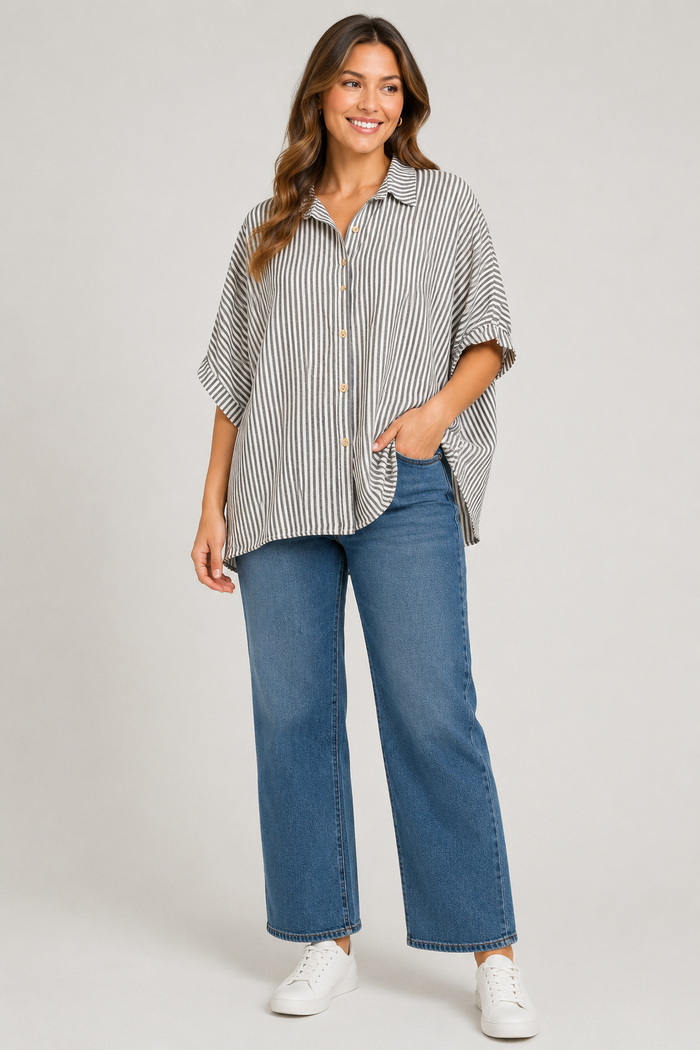 Roni Button-Up Top