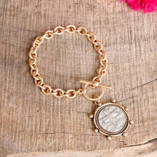 Rosalie Cross Coin Bracelet