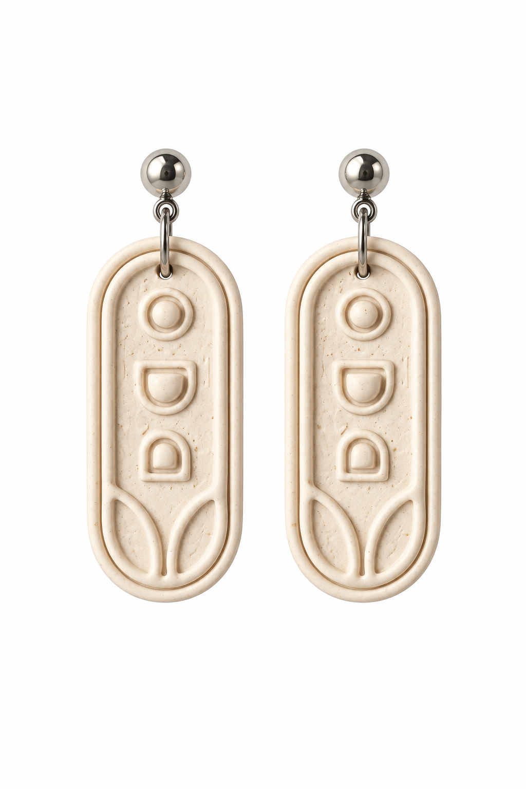 Rosy Retro Dangle Earrings