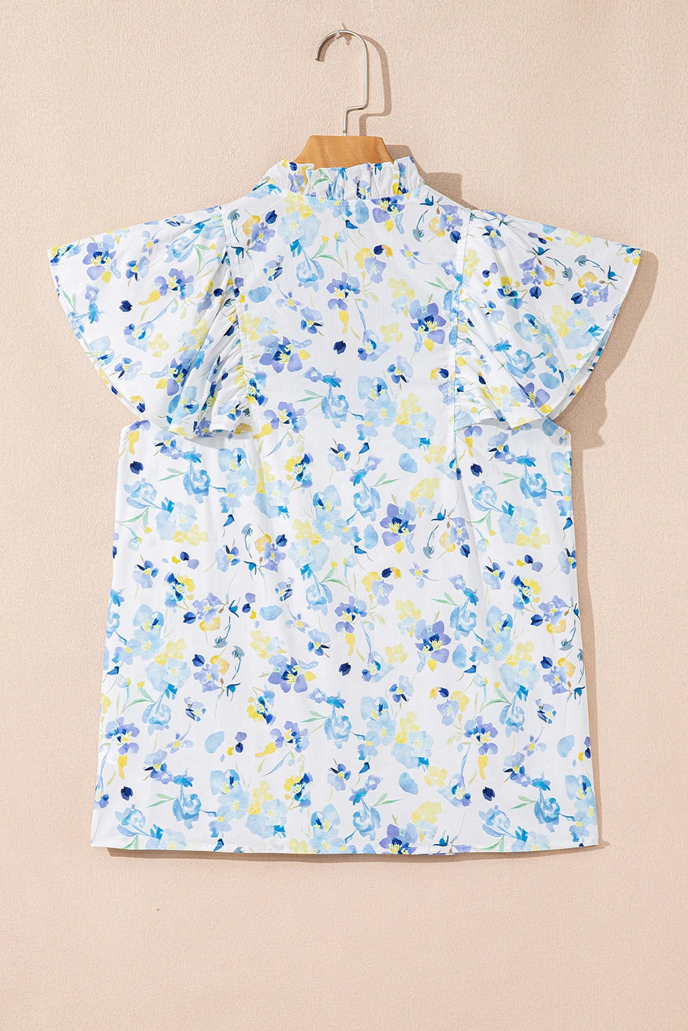 Sky Floral Print Top