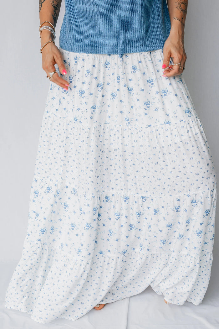 Serenity Tiny Floral Skirt