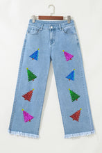 Sequin Christmas Tree Jeans
