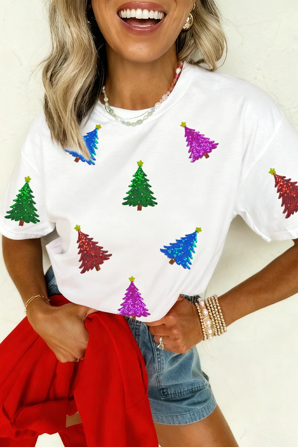 Sequin Christmas Tree Tee