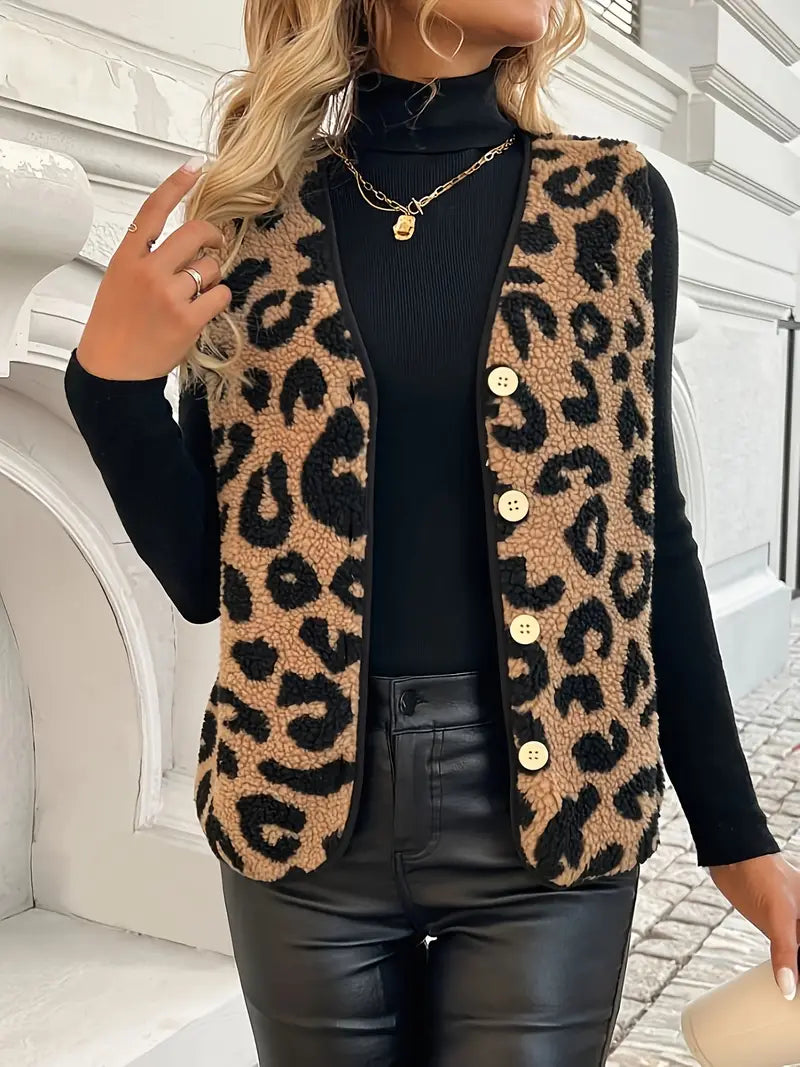 Sienna Bell Leopard Vest