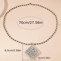 Silver Scroll Pendant Necklace