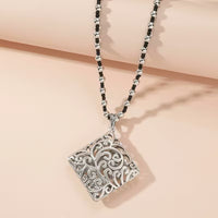 Silver Scroll Pendant Necklace