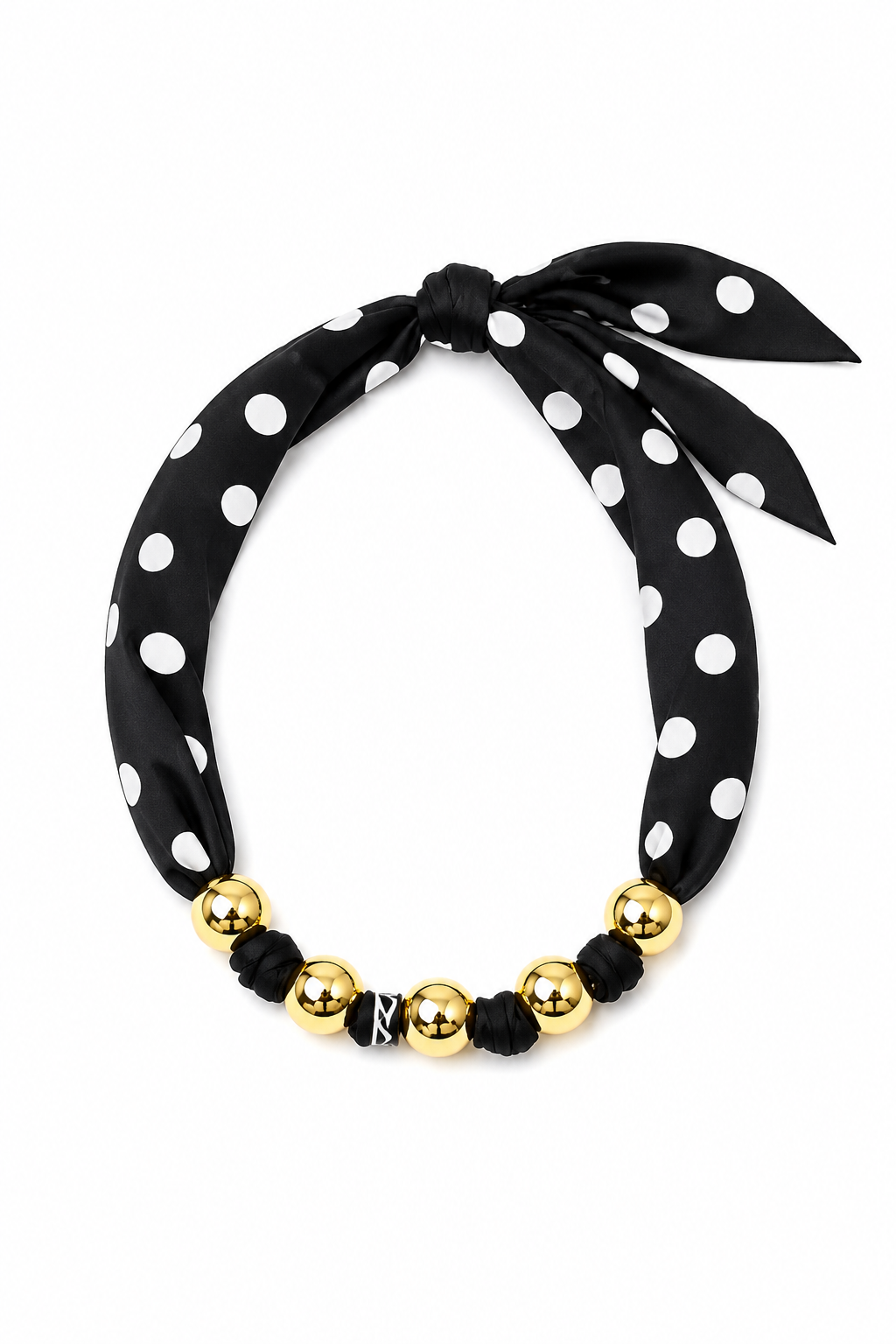 Simply Spotted Scarf Necklace