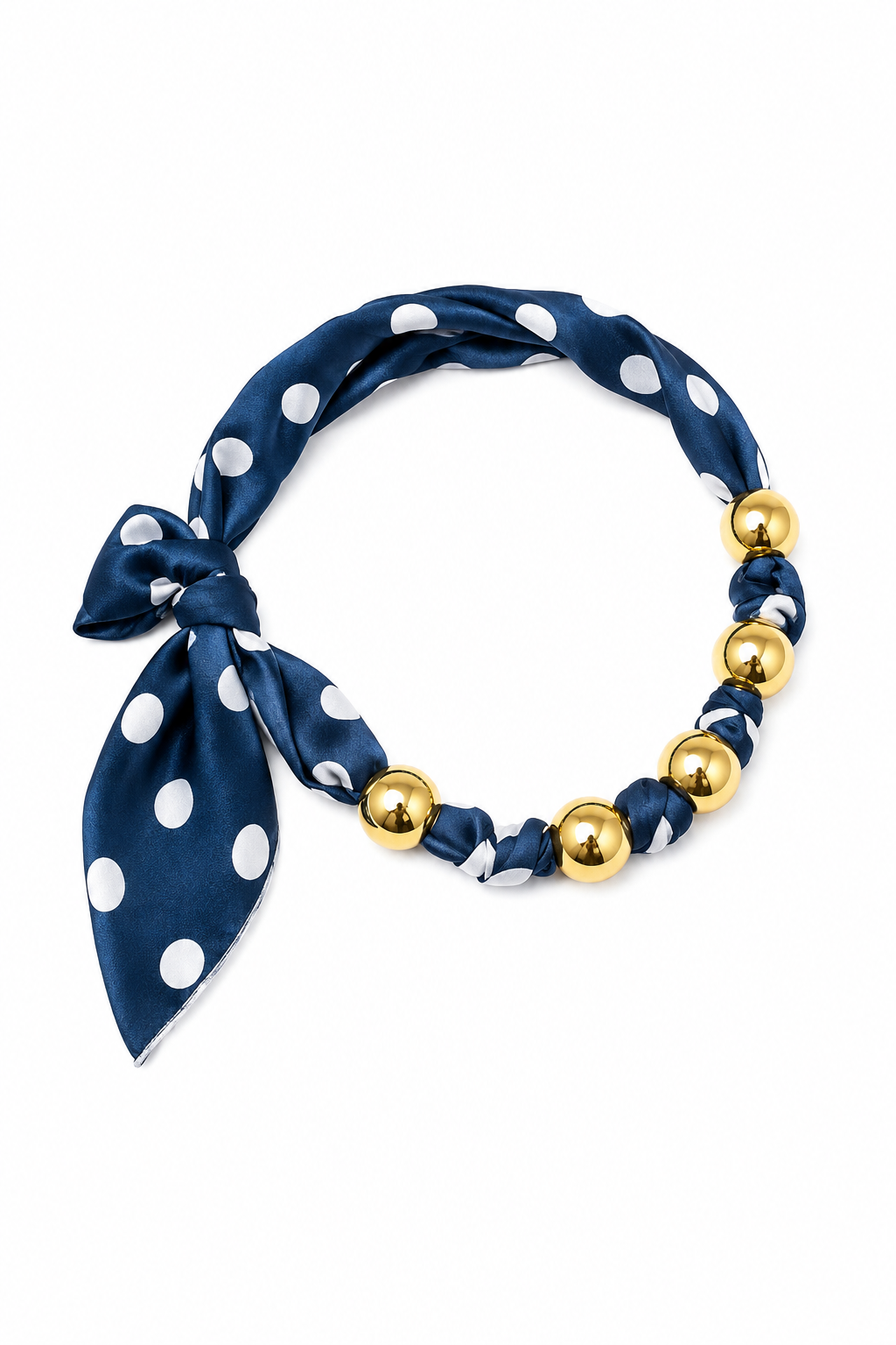 Simply Spotted Scarf Necklace