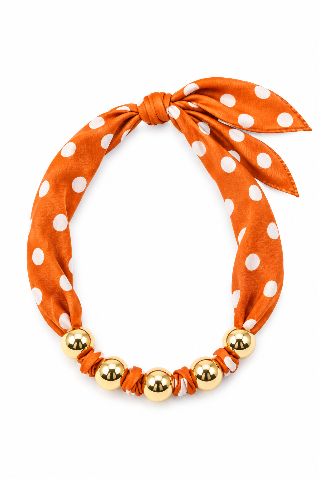 Simply Spotted Scarf Necklace