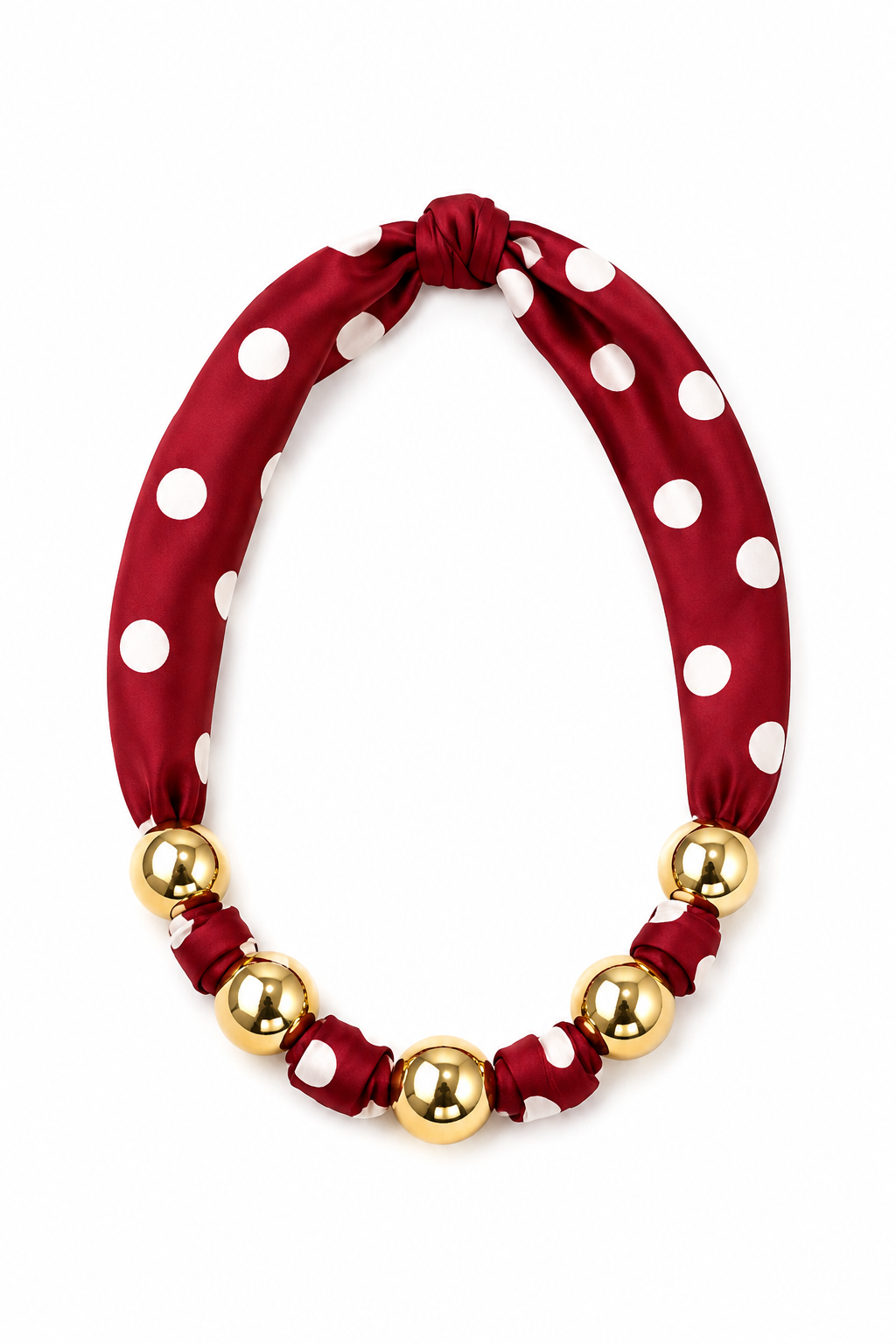 Simply Spotted Scarf Necklace