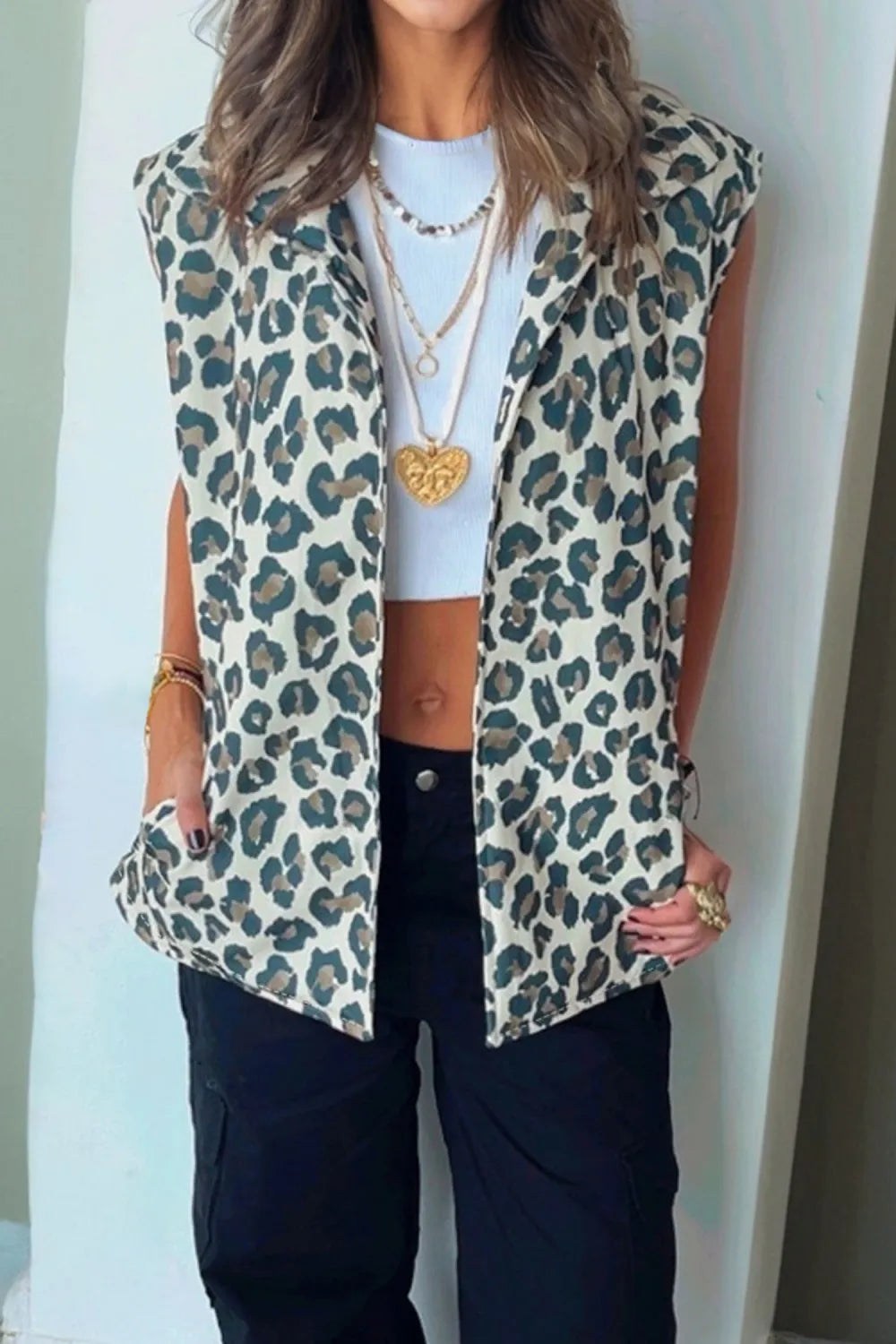 Sonnet Brown Leopard Vest