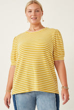 Soul Searching Puff Sleeve Top in Curvy