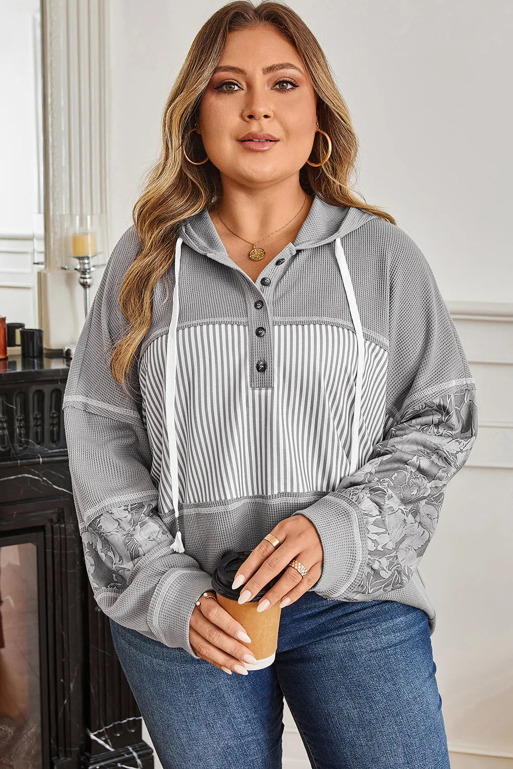 Spencer Hooded Top in Curvy